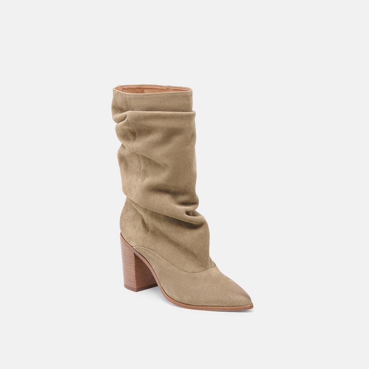 Talina Olive Suede Wide Calf Boots | Dolce Vita