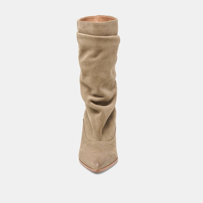 Talina Olive Suede Wide Calf Boots | Dolce Vita