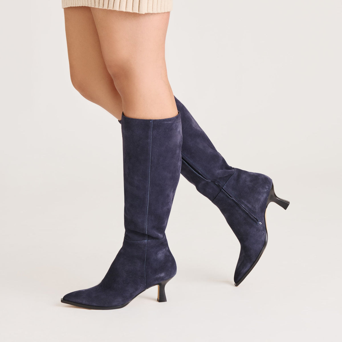 Auggie Navy Suede Boots | Dolce Vita