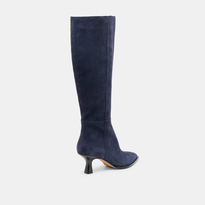 Auggie Navy Suede Boots | Dolce Vita