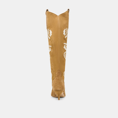 Wilde Chestnut Suede Boots | Dolce Vita