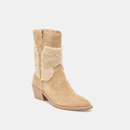 Salil Plush Dk Taupe Suede Boots | Dolce Vita