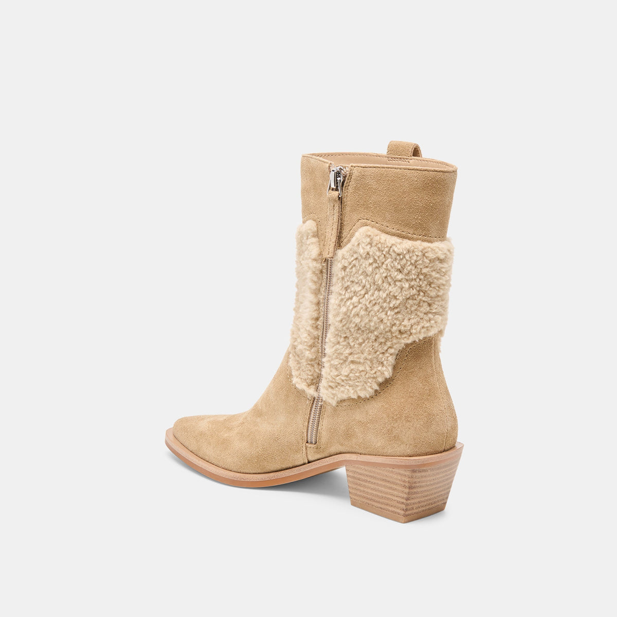Salil Plush Dk Taupe Suede Boots | Dolce Vita