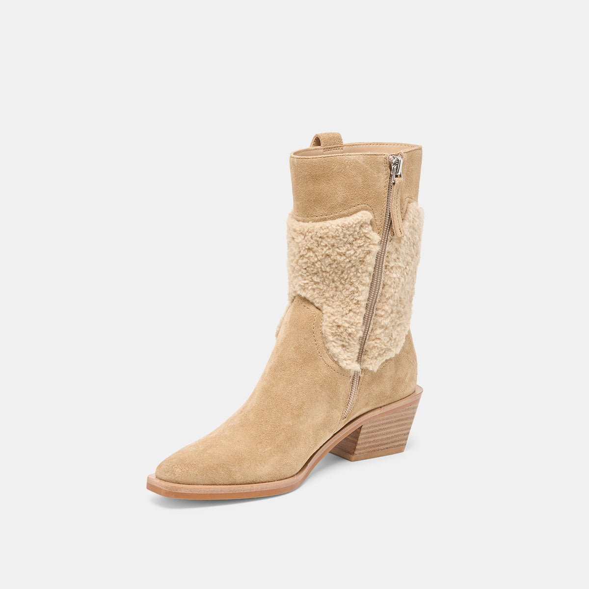 Salil Plush Dk Taupe Suede Boots | Dolce Vita