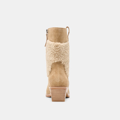 Salil Plush Dk Taupe Suede Boots | Dolce Vita