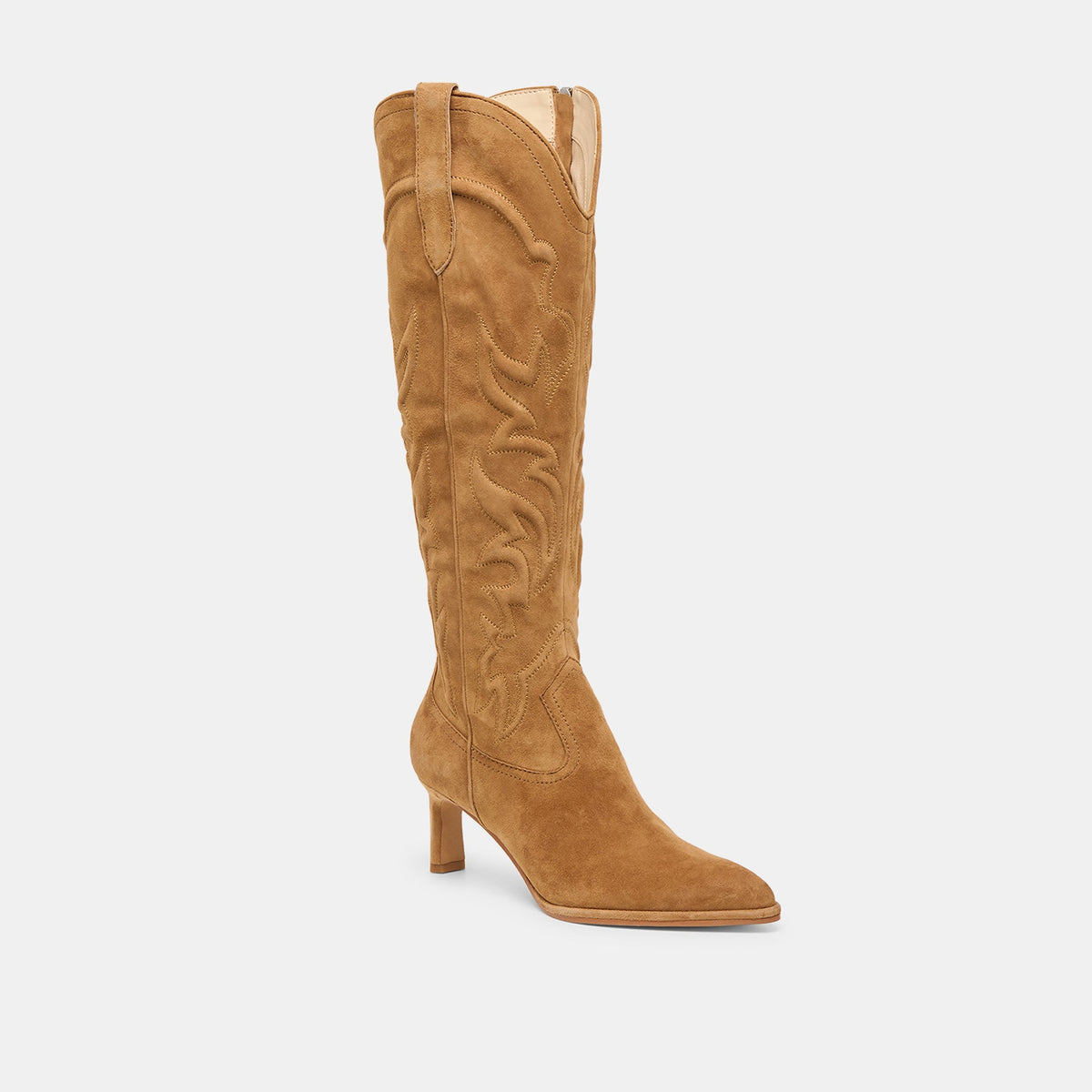 Alisa Lt Brown Suede Boots | Dolce Vita