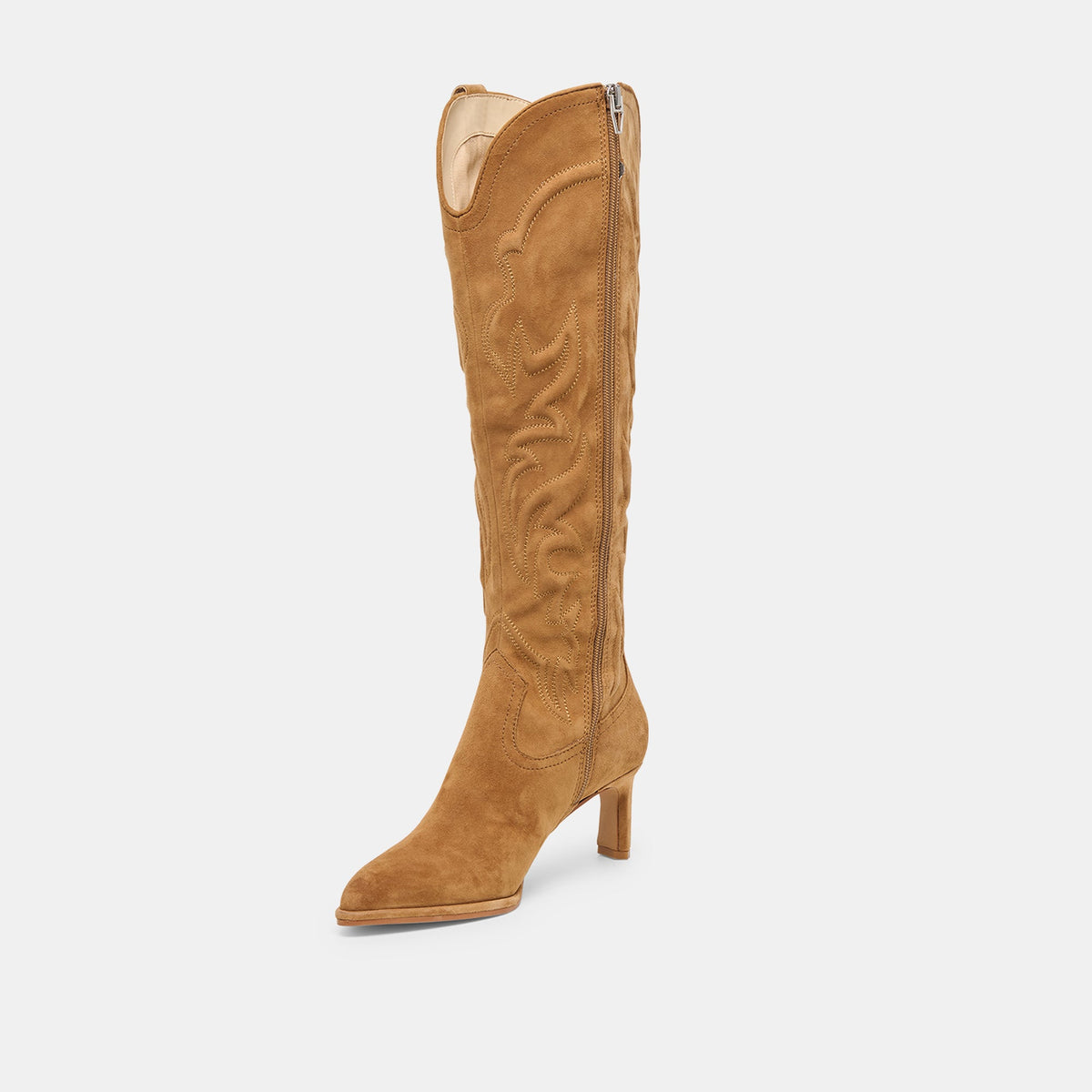 Alisa Lt Brown Suede Boots | Dolce Vita