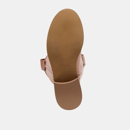 Ramzy Cognac Leather Boots | Dolce Vita