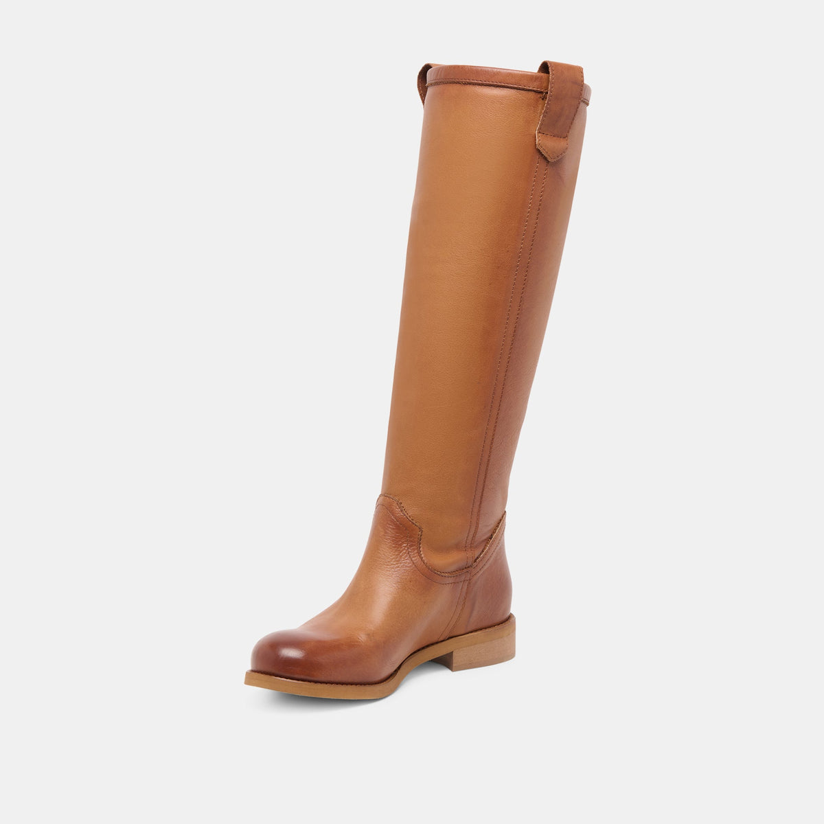 Ramzy Cognac Leather Boots | Dolce Vita