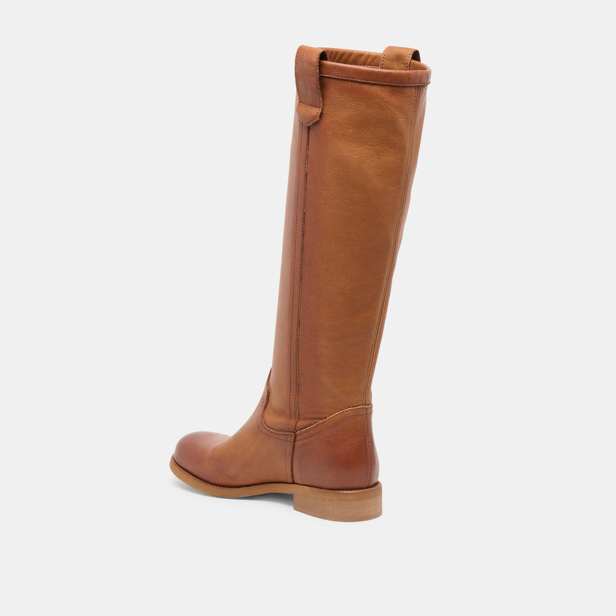 Ramzy Cognac Leather Boots | Dolce Vita