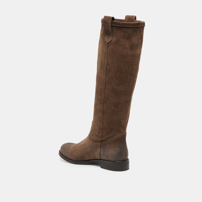 Ramzy Chocolate Suede Boots | Dolce Vita