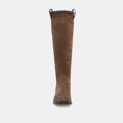 Ramzy Chocolate Suede Boots | Dolce Vita