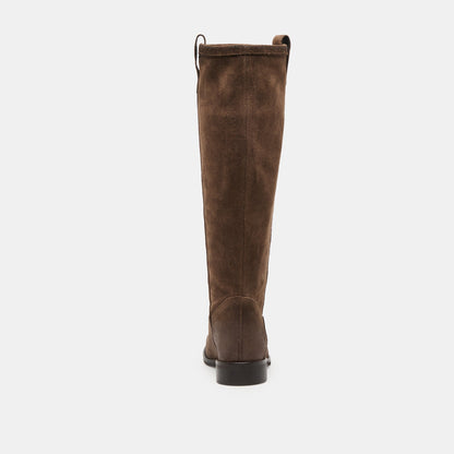 Ramzy Chocolate Suede Boots | Dolce Vita
