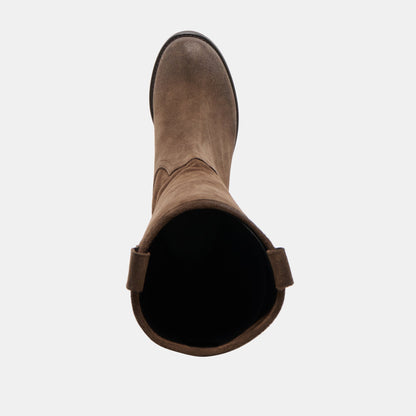 Ramzy Chocolate Suede Boots | Dolce Vita