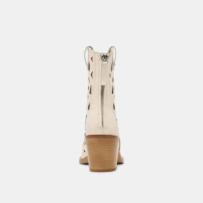 Zenobi Off White Leather Booties | Dolce Vita