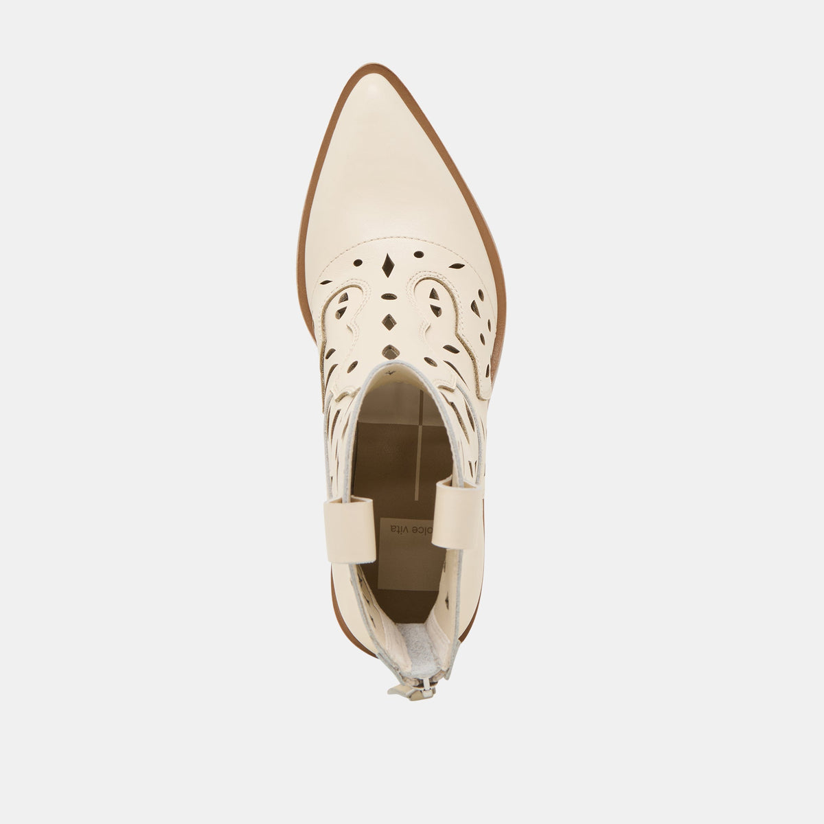 Zenobi Off White Leather Booties | Dolce Vita
