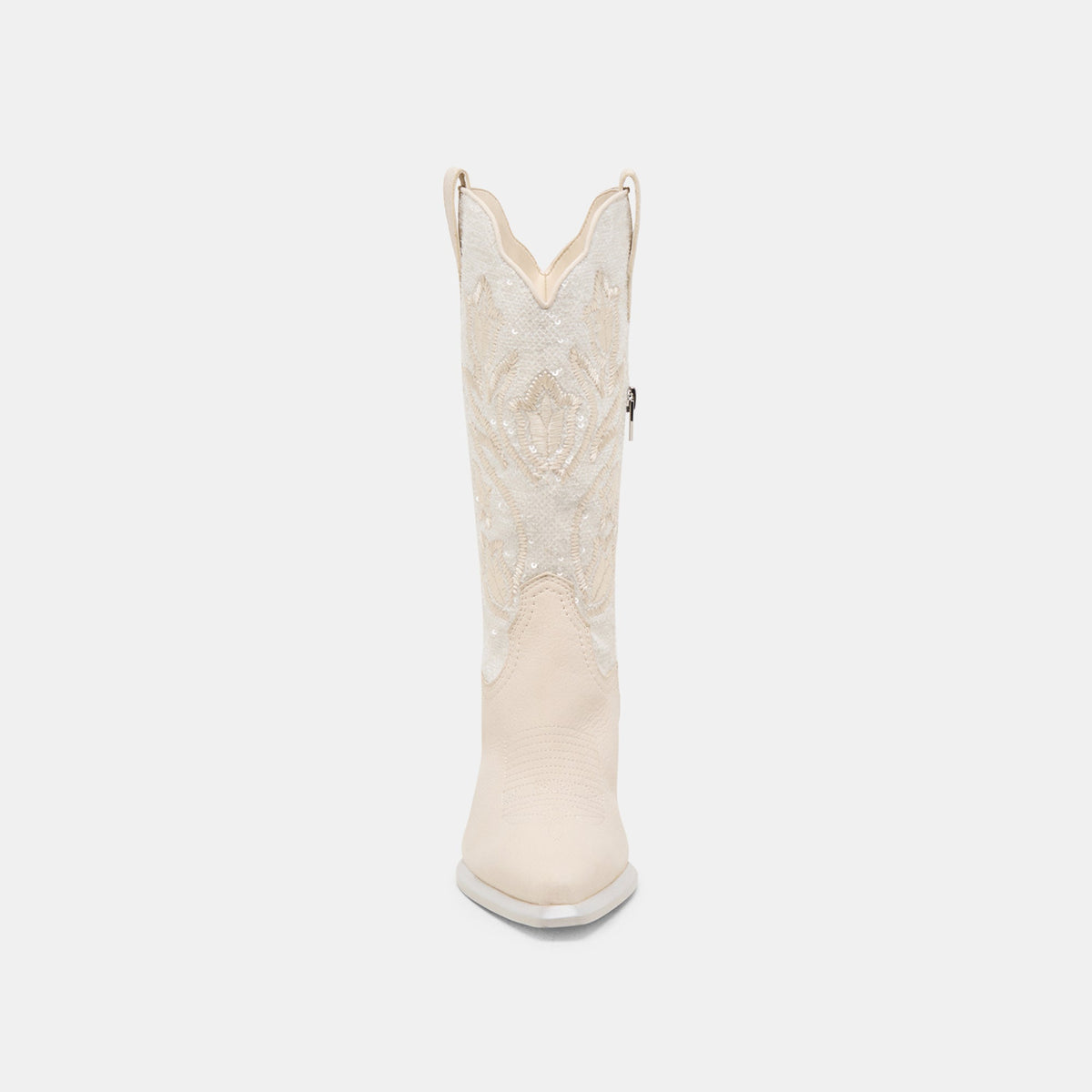 Vorah Pearl Creme Sequin Boots | Dolce Vita