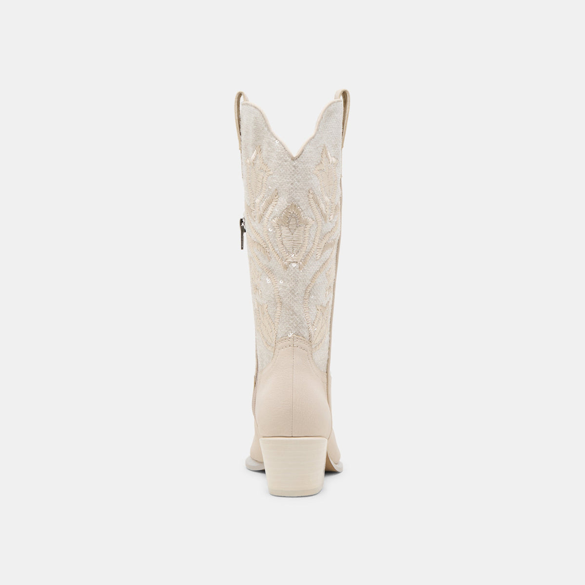 Vorah Pearl Creme Sequin Boots | Dolce Vita