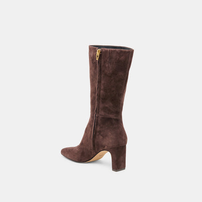 Riggs Mahogany Suede Boots | Dolce Vita