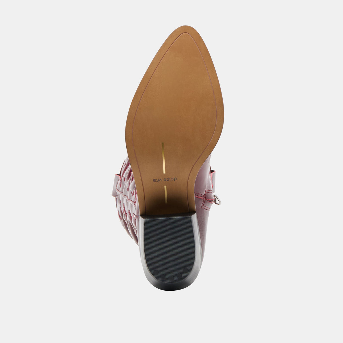 Mirla Oxblood Leather Wide Calf Boots | Dolce Vita