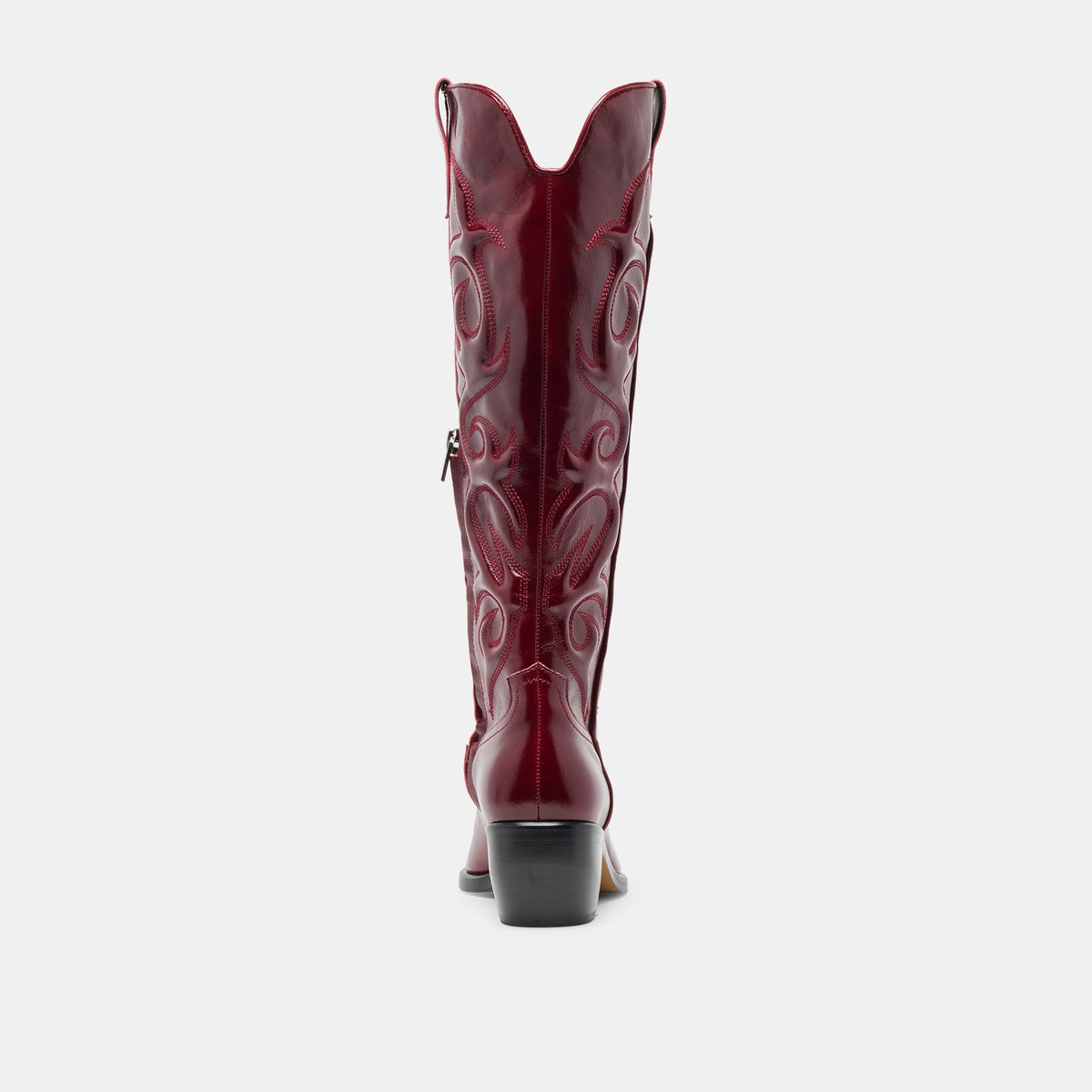 Mirla Oxblood Leather Wide Calf Boots | Dolce Vita