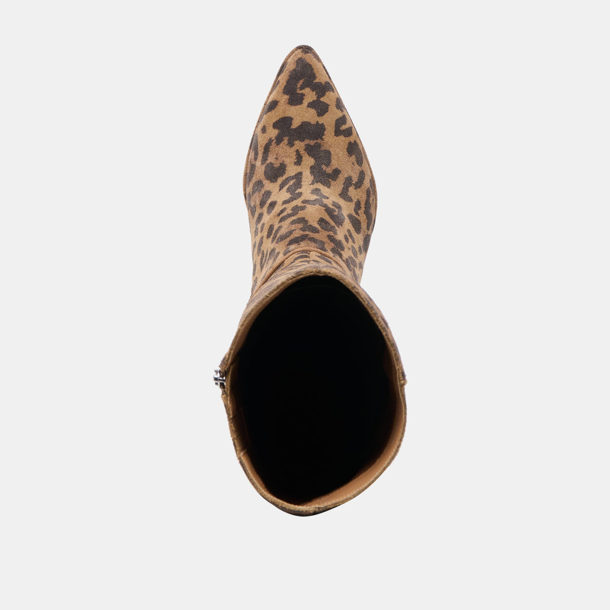 Aldy Brown Leopard Printed Suede Wide Calf Boots | Dolce Vita