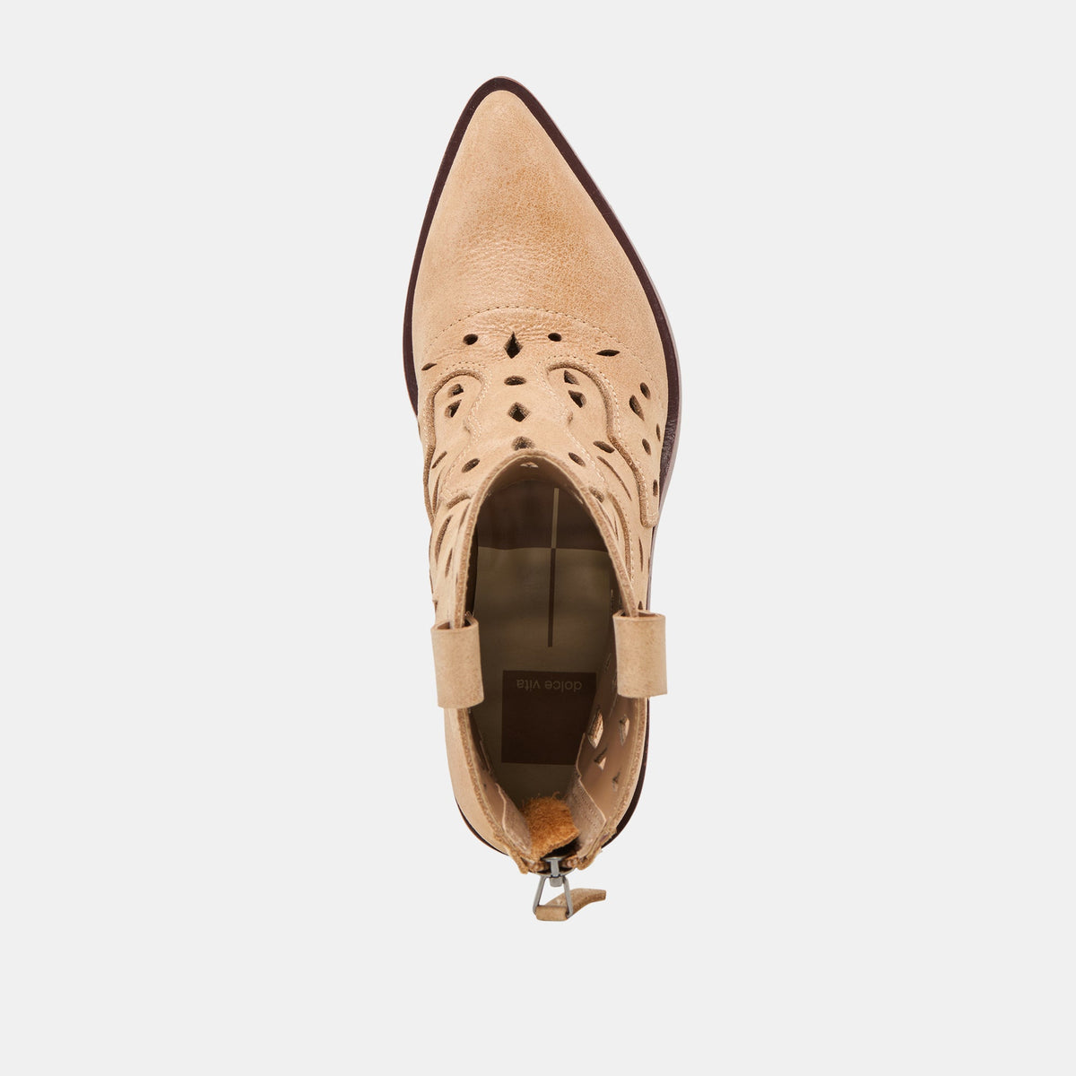Zenobi Camel Distressed Leather Booties | Dolce Vita