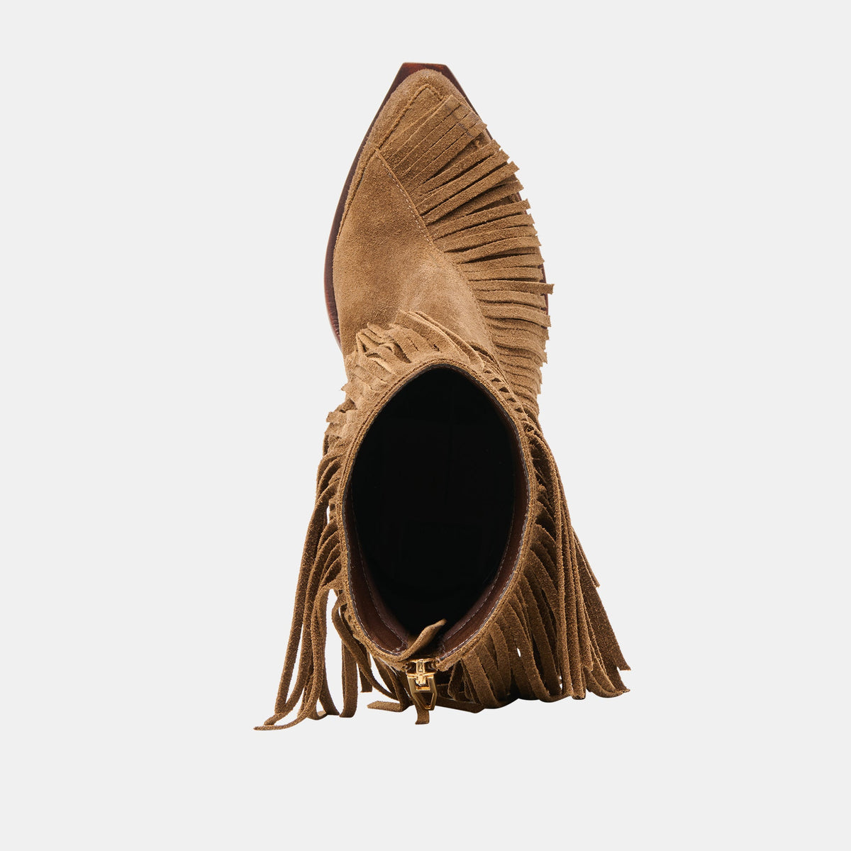 Torey Chestnut Suede Booties | Dolce Vita