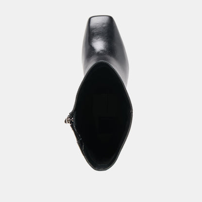 Riggs Wide Calf Black Leather Boots | Dolce Vita