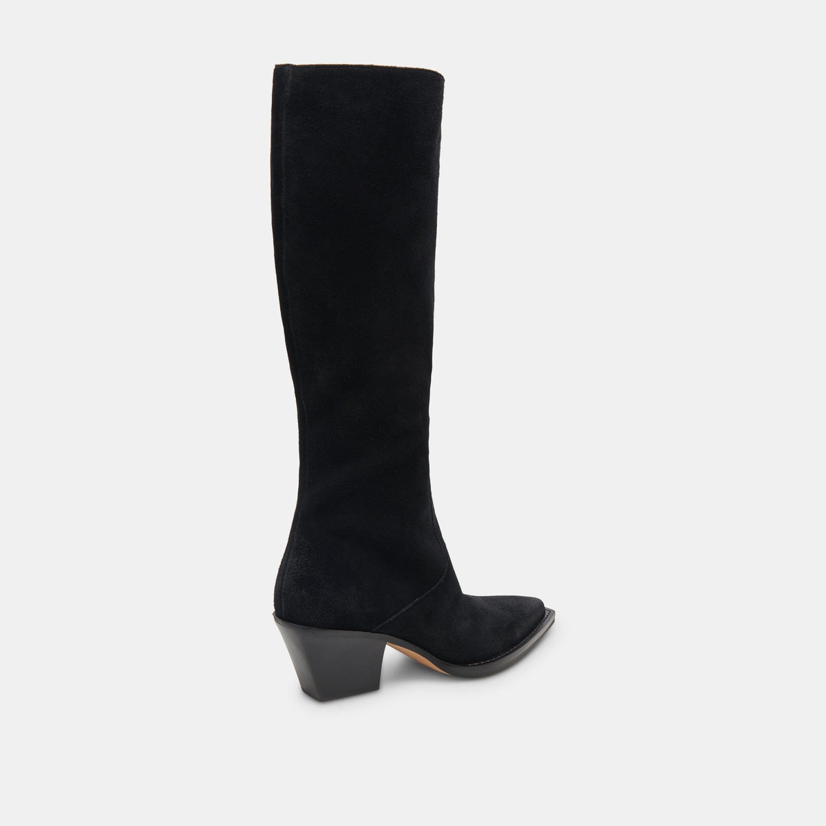Raj Boots in Onyx Suede | Women's Onyx Suede Knee-High Boots
 – Dolce Vita | Dolce Vita