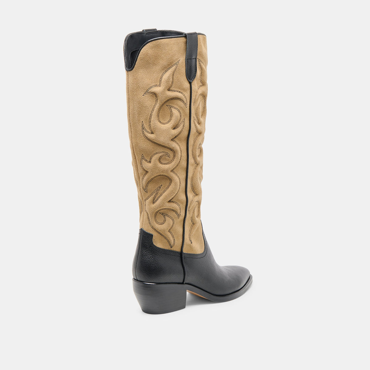 Mirla Black Multi Leather Boots | Dolce Vita
