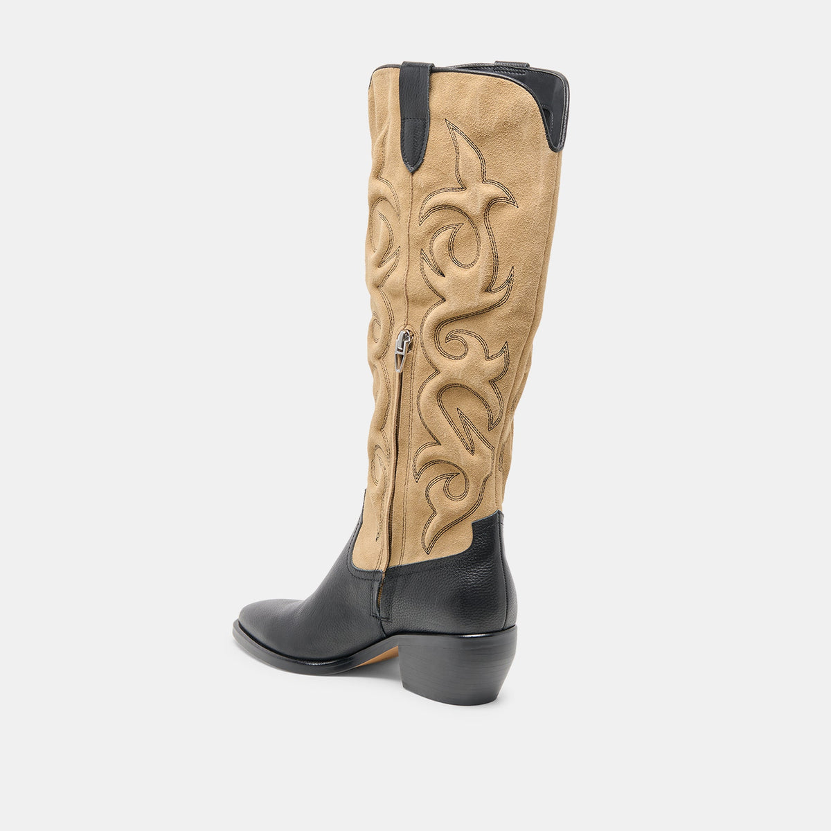 Mirla Black Multi Leather Boots | Dolce Vita