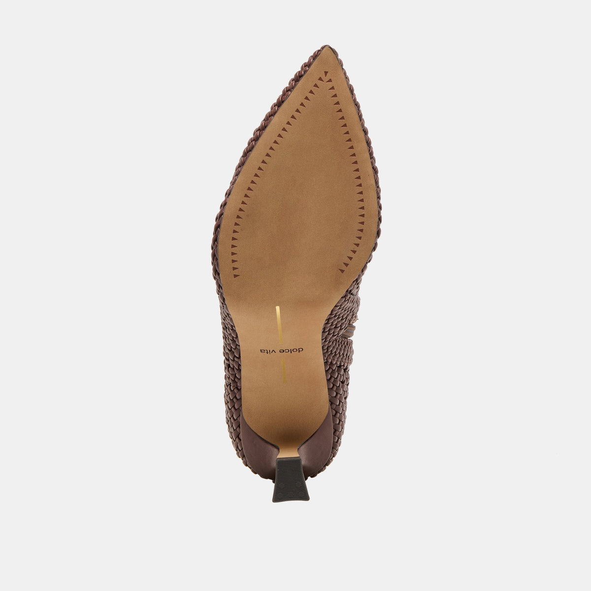 Embry Brown Woven Stella Booties | Dolce Vita