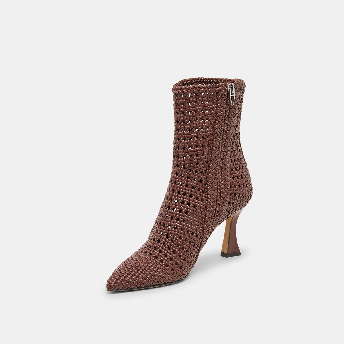 Embry Brown Woven Stella Booties | Dolce Vita