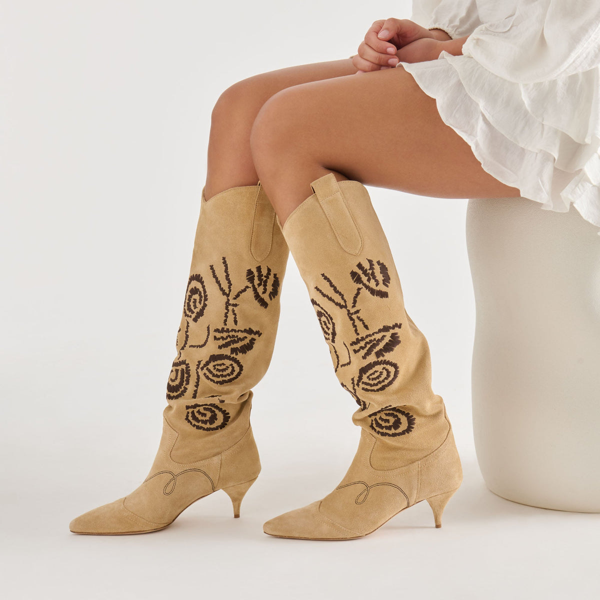 Wilde Sand Suede Boots | Dolce Vita