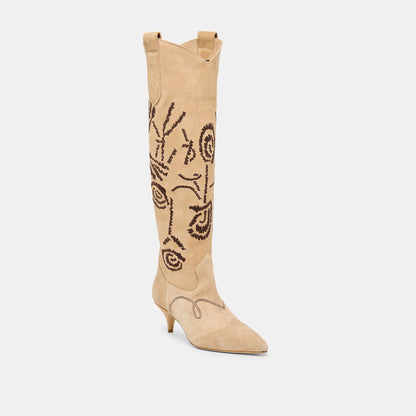 Wilde Sand Suede Boots | Dolce Vita