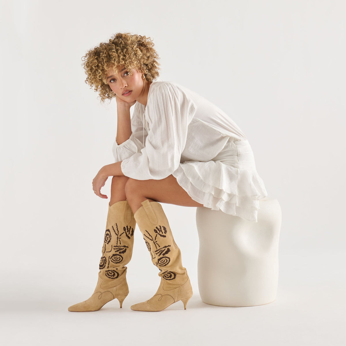 Wilde Sand Suede Boots | Dolce Vita