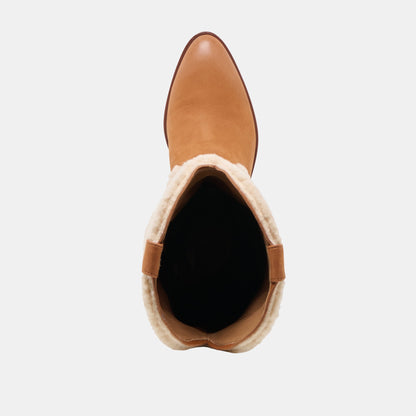 Mykel Plush Caramel Nubuck Boots | Dolce Vita