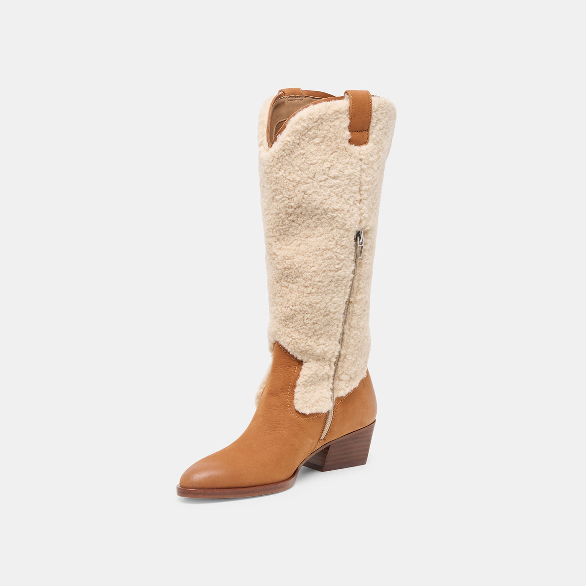 Mykel Plush Caramel Nubuck Boots | Dolce Vita