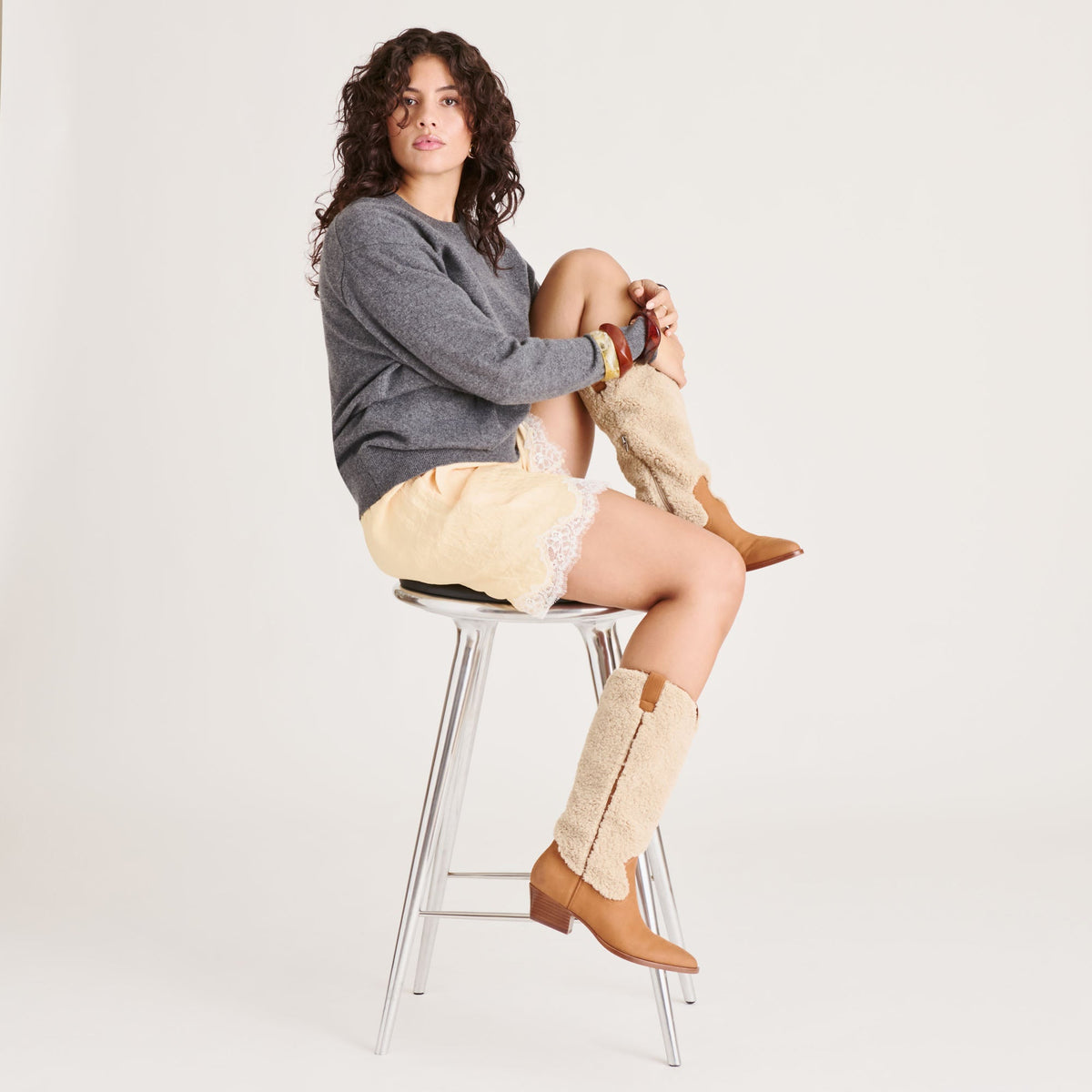 Mykel Plush Caramel Nubuck Boots | Dolce Vita