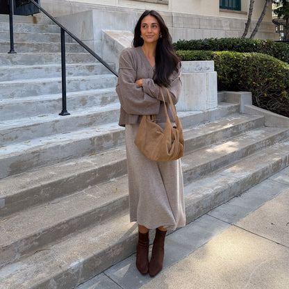 Anika Dk Brown Stella Suede Boots | Dolce Vita