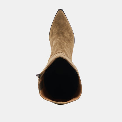 Auggie Olive Suede Wide Calf Boots | Dolce Vita