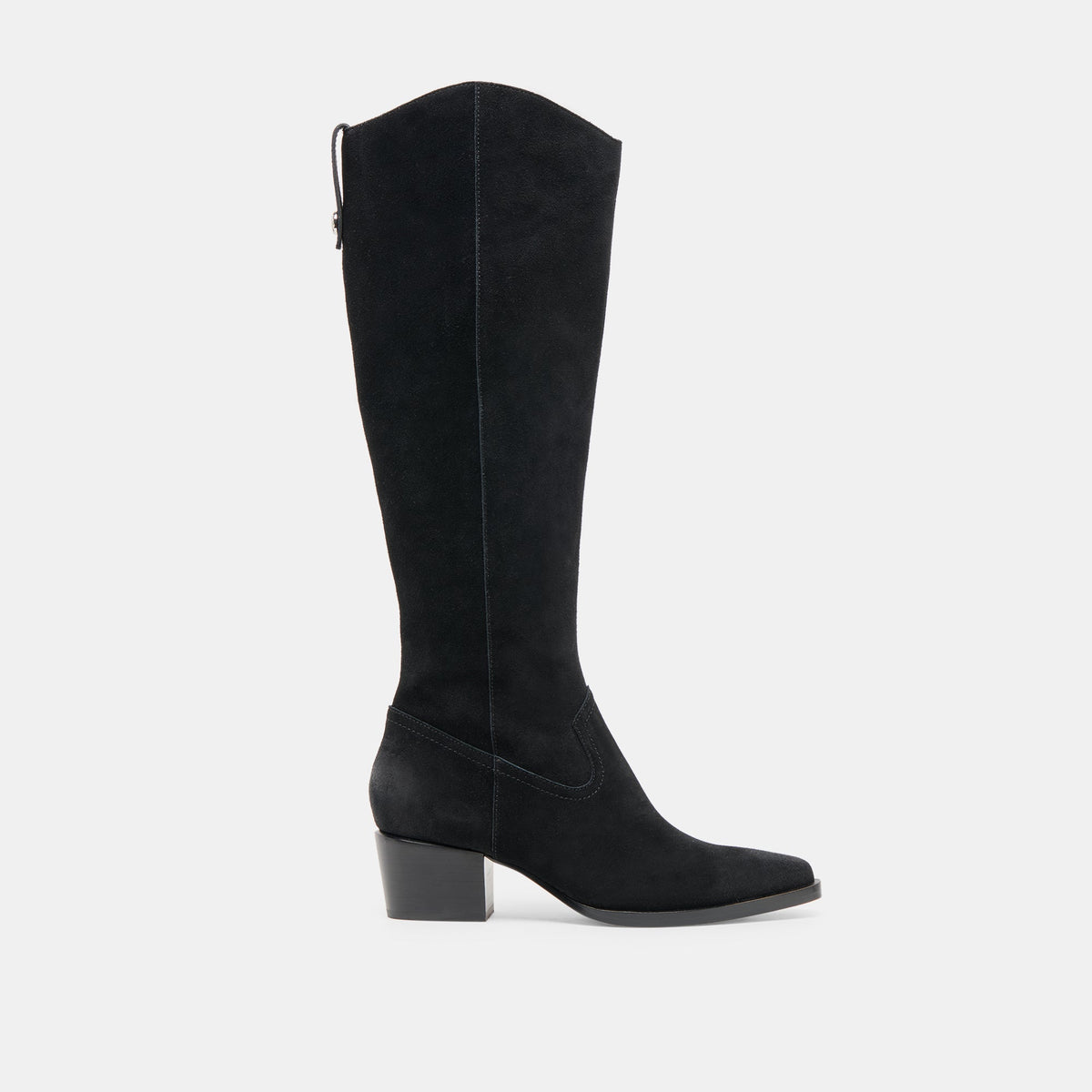 Virona H2O Waterproof Onyx Suede Wide Calf Boots | Dolce Vita