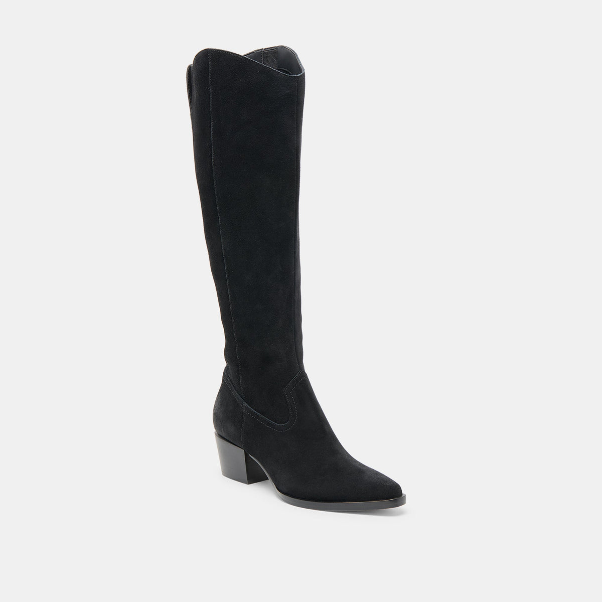 Virona H2O Waterproof Onyx Suede Wide Calf Boots | Dolce Vita