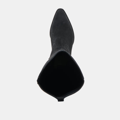 Virona H2O Waterproof Onyx Suede Wide Calf Boots | Dolce Vita