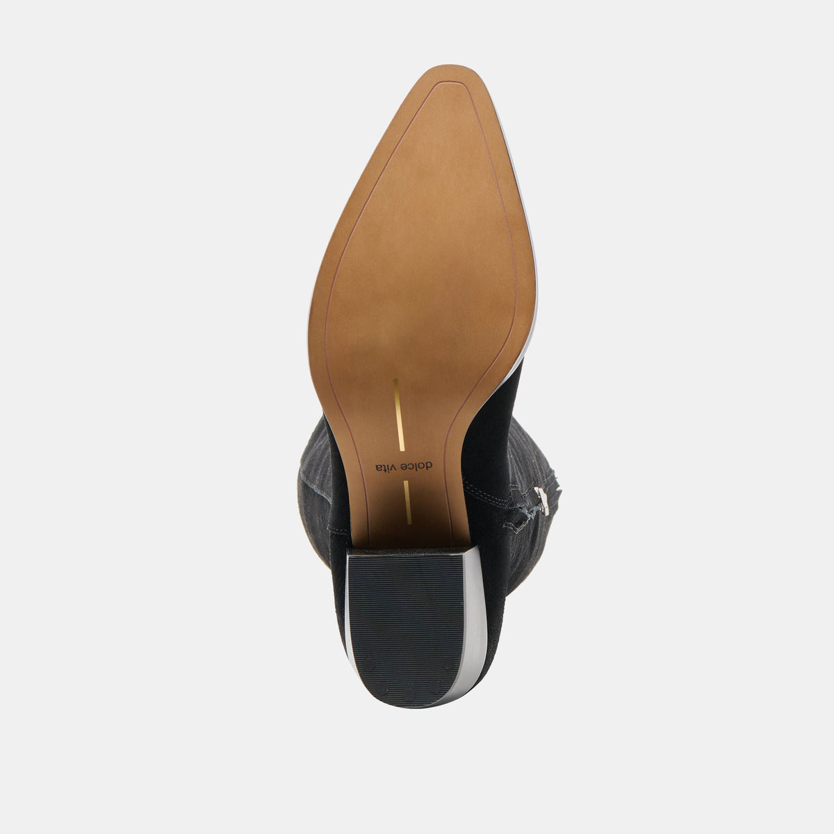 Virona H2O Waterproof Onyx Suede Wide Calf Boots | Dolce Vita