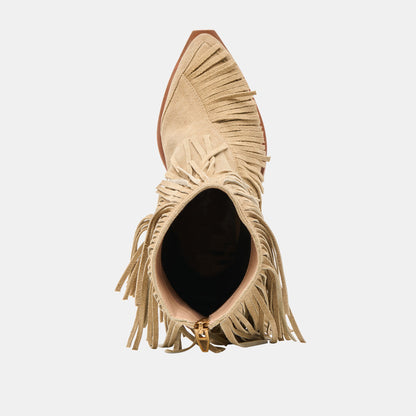 Torey Dk Taupe Suede Booties | Dolce Vita