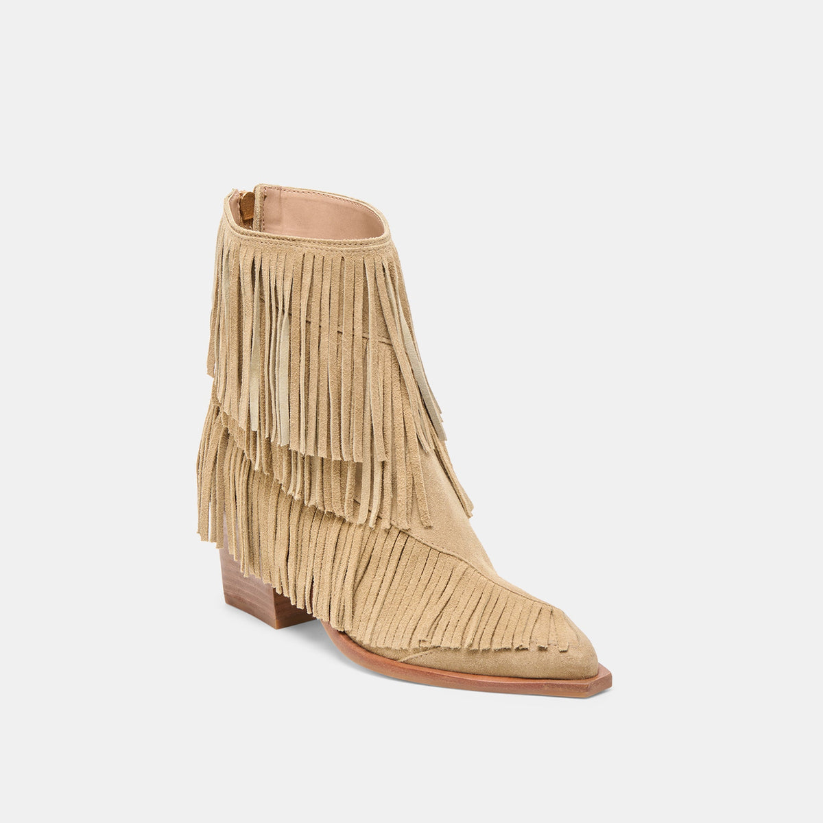 Torey Dk Taupe Suede Booties | Dolce Vita
