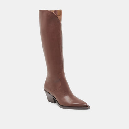 RAJ BOOTS CHOCOLATE LEATHER
 – Dolce Vita | Dolce Vita