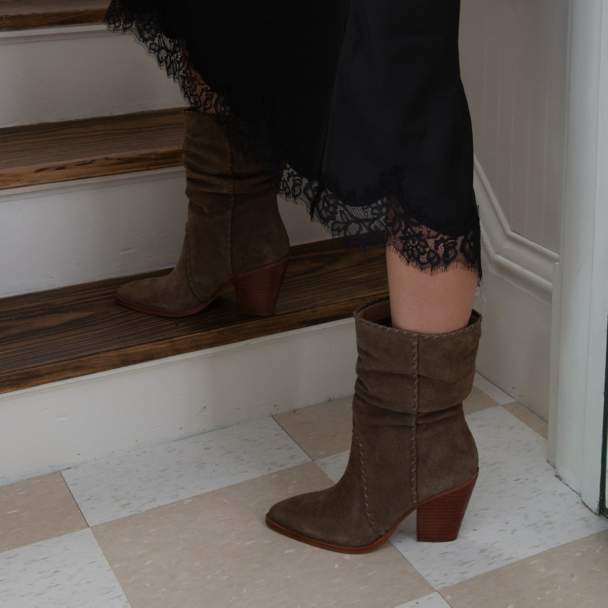 Julith Olive Suede Boots | Dolce Vita